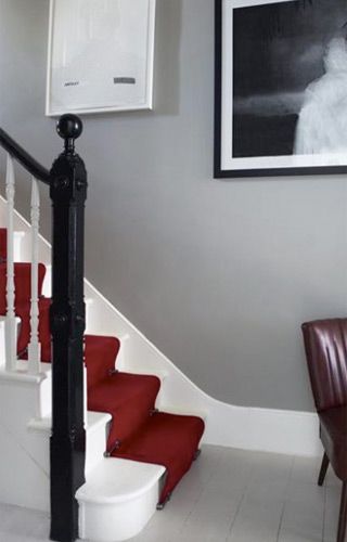 Trapp og vegg i Farrow & Ball maling